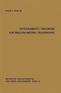 Integrability Theorems for Trigonometric Transforms (eBook, PDF) - Boas, Ralph P. Jr.