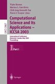Computational Science and Its Applications - ICCSA 2003 (eBook, PDF)