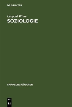 Soziologie (eBook, PDF) - Wiese, Leopold