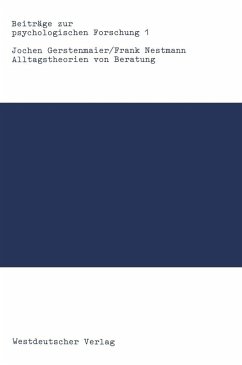 Alltagstheorien von Beratung (eBook, PDF) - Gerstenmaier, Jochen