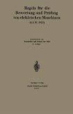 Regeln für die Bewertung und Prüfung von elektrischen Maschinen (R.E.M. 1923) (eBook, PDF)