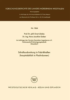 Cover Schallausbreitung in Fabrikhallen (hauptsächlich in Flachräumen) (eBook, PDF)
