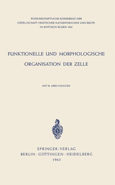 Funktionelle und Morphologische Organisation der Zelle (eBook, PDF)