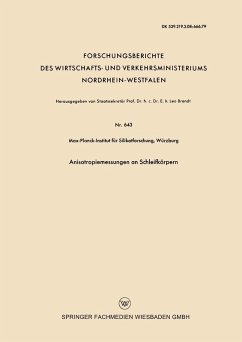 Cover Anisotropiemessungen an Schleifkörpern (eBook, PDF)