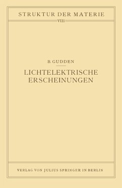 Lichtelektrische Erscheinungen (eBook, PDF) - Gudden, Berhard
