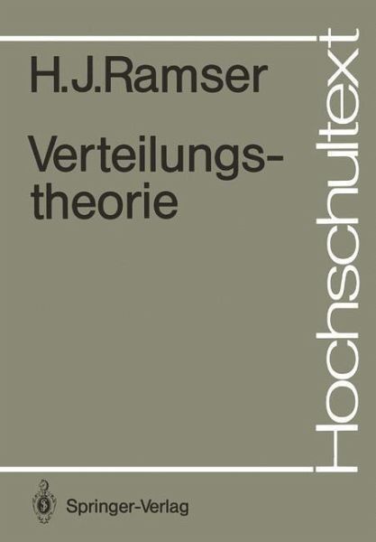 Verteilungstheorie (eBook, PDF) Verteilungstheorie (eBook, PDF)