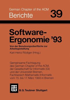 Software-Ergonomie '93 (eBook, PDF)