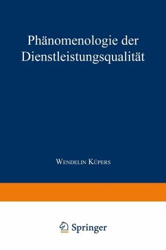 Cover Phänomenologie der Dienstleistungsqualität (eBook, PDF)