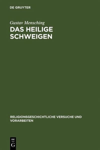 Das heilige Schweigen (eBook, PDF) Das heilige Schweigen (eBook, PDF)