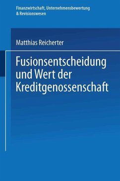 Cover Fusionsentscheidung und Wert der Kreditgenossenschaft (eBook, PDF)