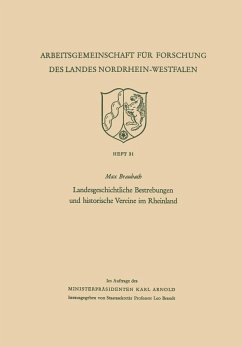Cover Landesgeschichtliche Bestrebungen und historische Vereine im Rheinland (eBook, PDF)