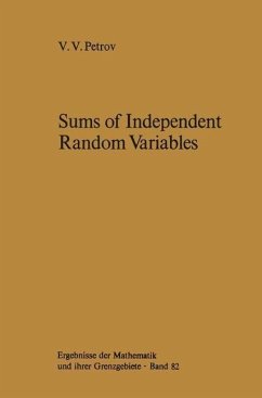 Sums of Independent Random Variables (eBook, PDF) - Petrov, V. V.