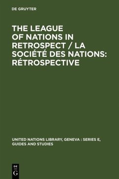 Cover The League of Nations in retrospect / La Société des Nations: rétrospective (eBook, PDF)