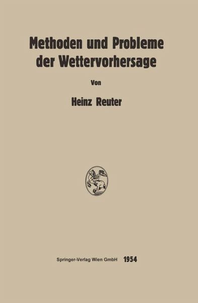 Methoden und Probleme der Wettervorhersage (eBook, PDF)