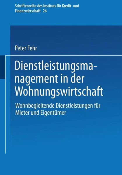 Dienstleistungsmanagement in der Wohnungswirtschaft (eBook, PDF)