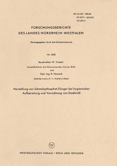 Herstellung von Schmelzphosphat-Dünger bei hygienischer Aufbereitung und Vernichtung von Stadtmüll (eBook, PDF) - Triebel, Walter