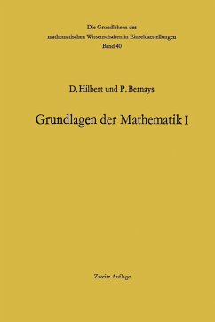 Grundlagen der Mathematik I (eBook, PDF) - Hilbert, David; Bernays, Paul