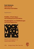 Stability of Rock Slopes and Underground Excavations / Standfestigkeit von Felsböschungen und Untertagebauten (eBook, PDF)