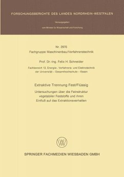Extraktive Trennung Fest/Flüssig (eBook, PDF) - Schneider, Felix H.