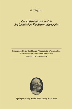 Zur Differentialgeometrie der klassischen Fundamentalbereiche (eBook, PDF) - Dinghas, A.