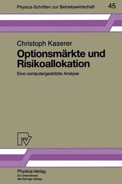 Optionsmärkte und Risikoallokation (eBook, PDF) - Kaserer, Christoph