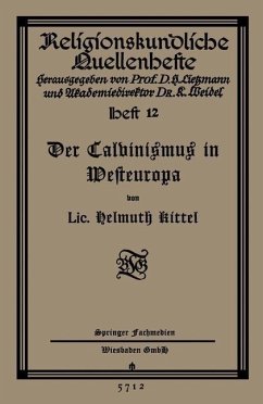 Cover Der Calvinismus in Westeuropa (eBook, PDF)