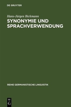 Cover Synonymie und Sprachverwendung (eBook, PDF)
