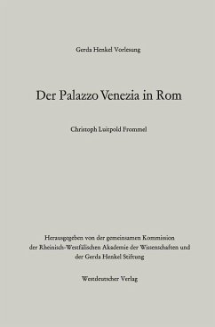 Der Palazzo Venezia in Rom (eBook, PDF) - Frommel, Christoph Luitpold