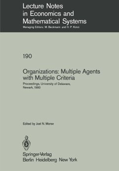 Organizations: Multiple Agents with Multiple Criteria (eBook, PDF)