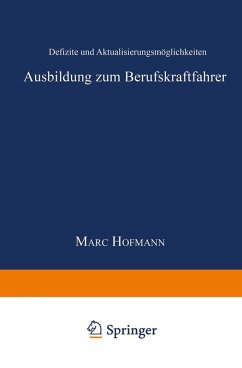 Cover Ausbildung zum Berufskraftfahrer (eBook, PDF)