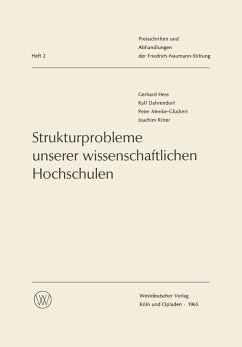 Strukturprobleme unserer wissenschaftlichen Hochschulen (eBook, PDF) - Hess, Gerhard