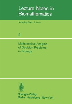 Cover Mathematical Analysis of Decision Problems in Ecology (eBook, PDF)