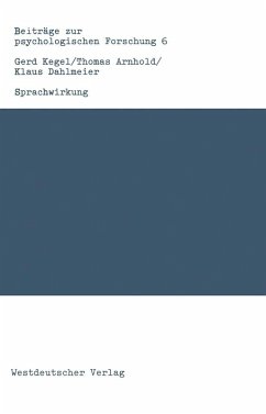 Sprachwirkung (eBook, PDF) - Kegel, Gerd