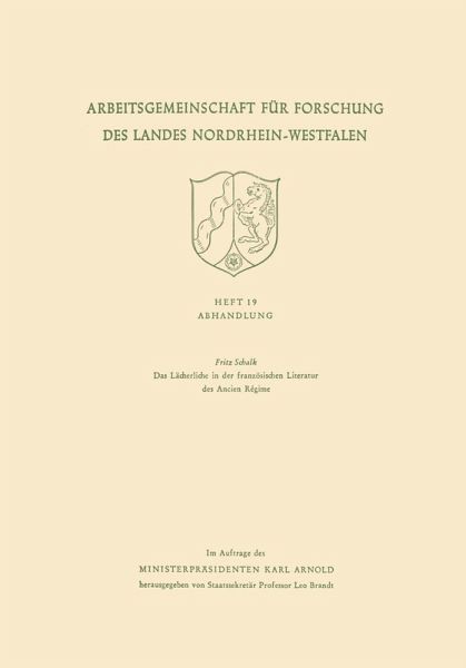 Das Lächerliche in der französischen Literatur des Ancien Régime (eBook, PDF)