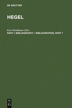 Hegel Bibliography / Hegel Bibliographie. [Part I] (eBook, PDF)