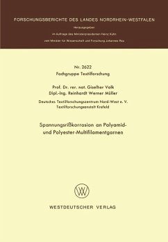 Spannungsrißkorrosion an Polyamid- und Polyester-Multifilamentgarnen (eBook, PDF) - Valk, Giselher