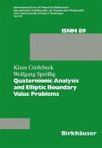 Quaternionic Analysis and Elliptic Boundary Value Problems (eBook, PDF)