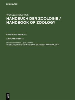 Dictionary of Insect Morphology (eBook, PDF) - Steinmann, Henrik; Zombori, Lajos