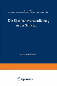 Cover Die Eisenbahnverstaatlichung in der Schweiz (eBook, PDF)