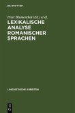 Lexikalische Analyse romanischer Sprachen (eBook, PDF)