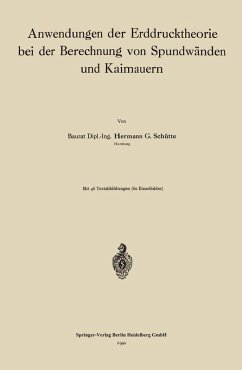 Cover Anwendungen der Erddrucktheorie bei der Berechnung von Spundwänden und Kaimauern (eBook, PDF)