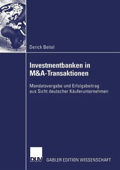 Investmentbanken in M&A-Transaktionen (eBook, PDF) - Beitel, Derick
