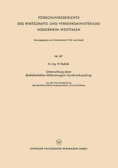 Untersuchung einer drehelastischen Elektromagnet-Synchronkupplung (eBook, PDF) - Rudisch, W.
