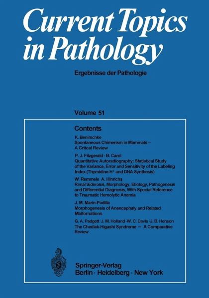 Current Topics in Pathology (eBook, PDF)