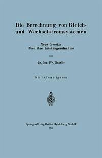 Cover Die Berechnung von Gleich- und Wechselstromsystemen (eBook, PDF)