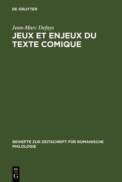 Cover Jeux et enjeux du texte comique (eBook, PDF)