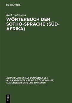 Cover Wörterbuch der Sotho-Sprache (Süd-Afrika) (eBook, PDF)