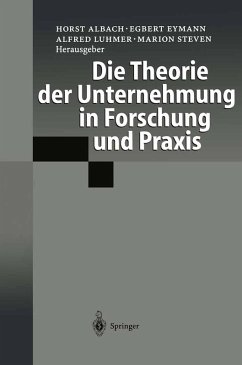 Cover Die Theorie der Unternehmung in Forschung und Praxis (eBook, PDF)