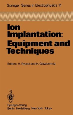 Cover Ion Implantation: Equipment and Techniques (eBook, PDF)