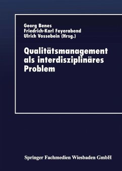Cover Qualitätsmanagement als interdisziplinäres Problem (eBook, PDF)